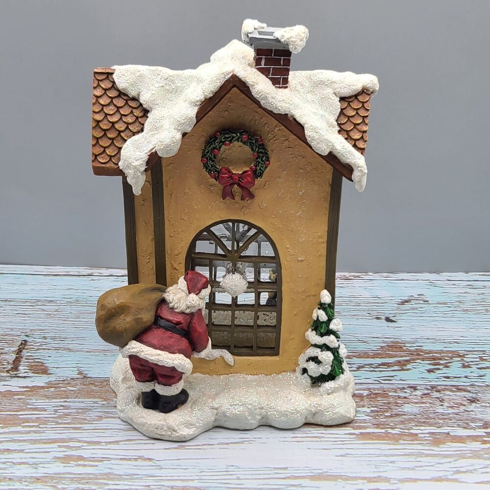Santa Claus Enesco Tree Water Wheel Ball 2001 #863750